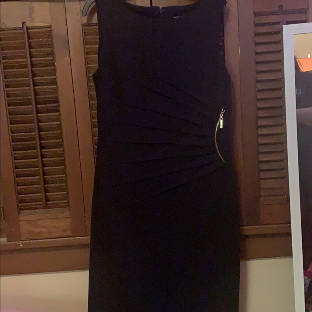 Ivanka Trump Black dress with gold zipper detail